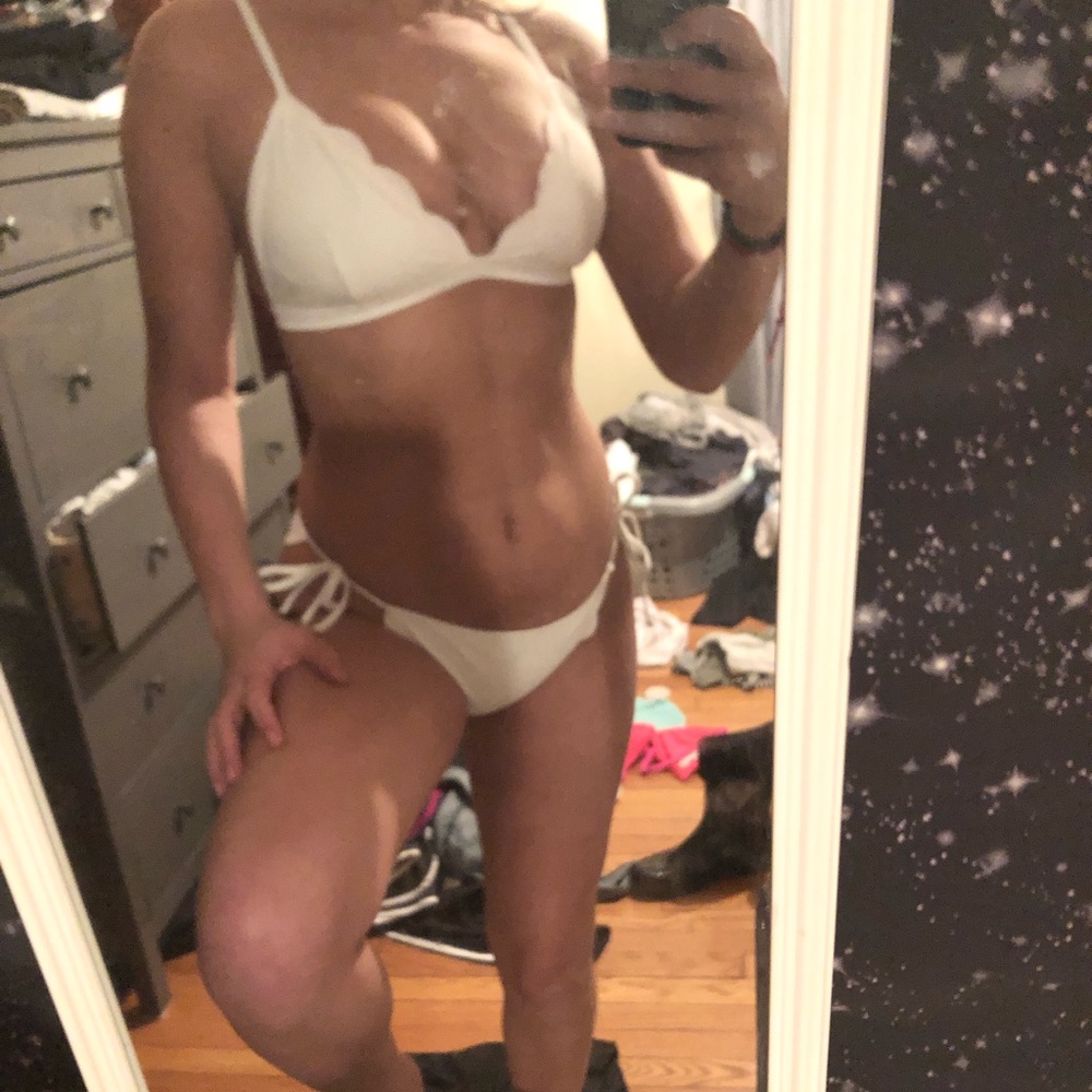 white hollister bikini